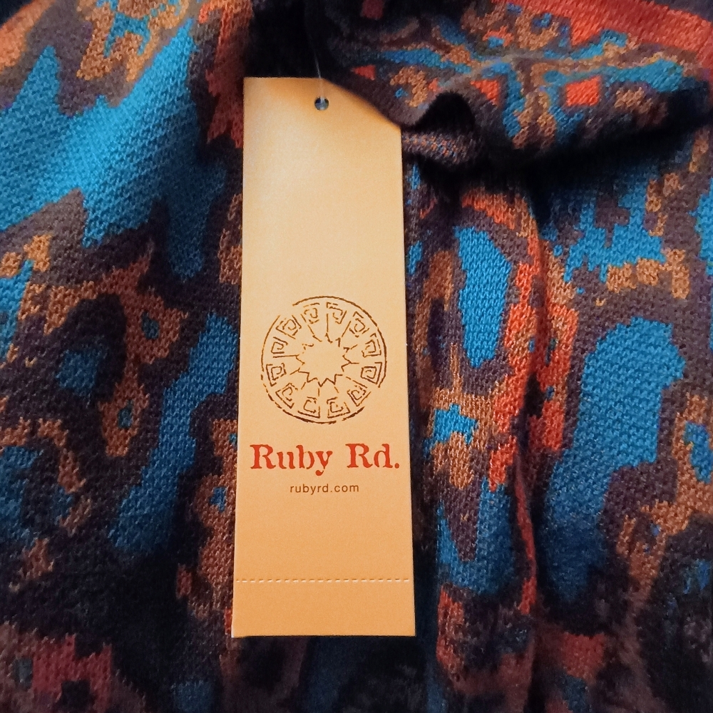 Ruby Rd. Multicolor Patterned Sweater - Picture 4 of 5